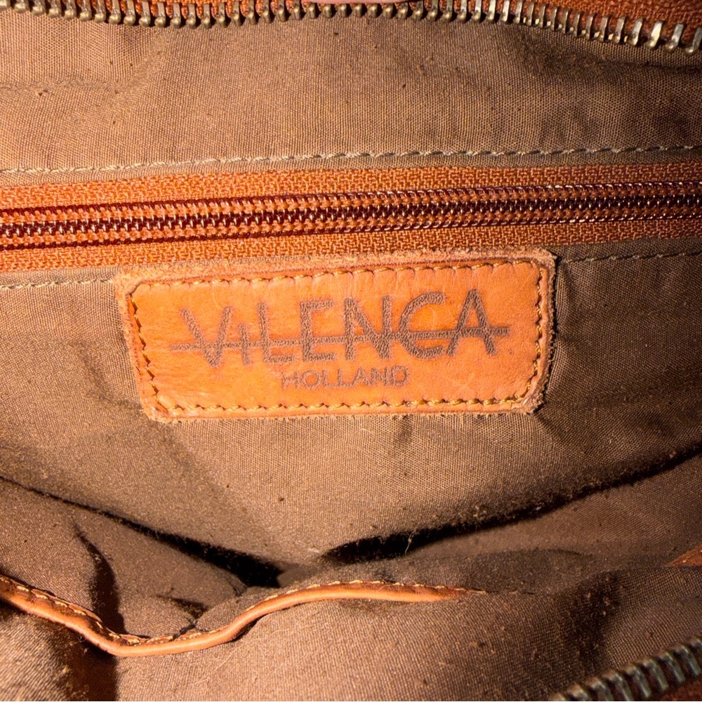 Vilenca Holland Woven Genuine Leather Hand Bag Purse Satchel Brown - Picture 7 of 16